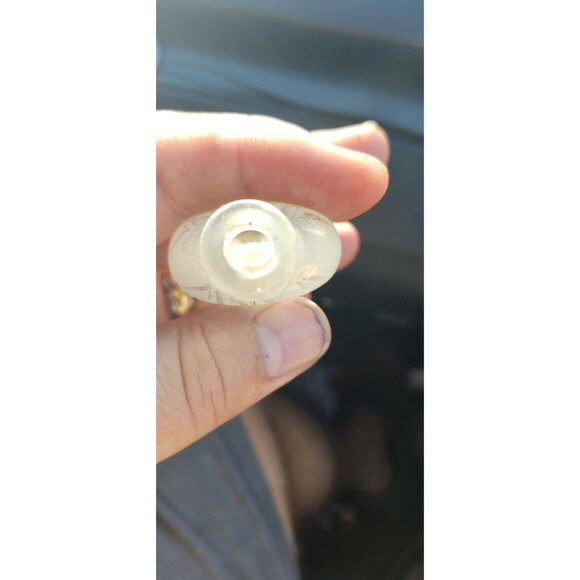 Vintage Chinese Inside-Painted Glass Snuff Bottle – Bamboo Design Hand-Painted - Picture 2 of 2